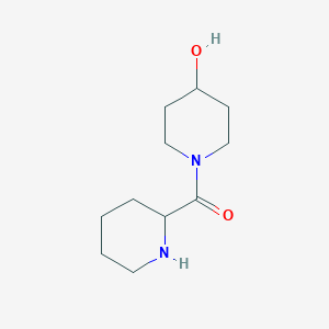 molecular formula C11H20N2O2 B1369826 1-(Piperidin-2-ylcarbonyl)piperidin-4-OL 