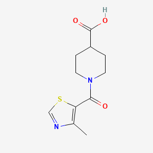 1-(4-Methyl-1,3-thiazole-5-carbonyl)piperidine-4-carboxylic acid