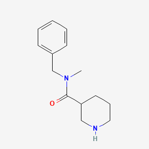 molecular formula C14H20N2O B1369828 N-benzyl-N-methylpiperidine-3-carboxamide 