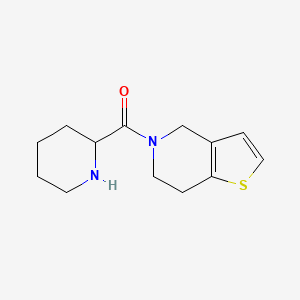 molecular formula C13H18N2OS B1369833 2-{4H,5H,6H,7H-Thieno[3,2-C]pyridin-5-ylcarbonyl}piperidine 