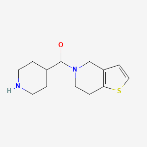 molecular formula C13H18N2OS B1369835 4-{4H,5H,6H,7H-Thieno[3,2-C]pyridin-5-ylcarbonyl}piperidine 