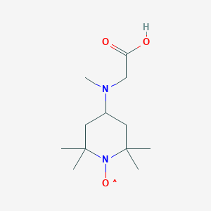 molecular formula C12H23N2O3 B136984 4-(N-Carboxymethyl-N-methylamino)-tempo CAS No. 139116-75-9