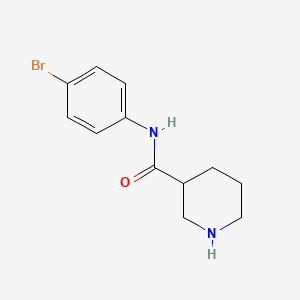 molecular formula C12H15BrN2O B1369841 N-(4-Bromophenyl)piperidine-3-carboxamide CAS No. 749846-52-4