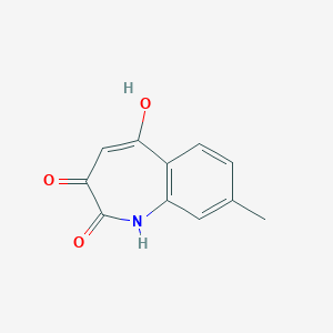 molecular formula C11H9NO3 B136985 2,5-Dihydro-2,5-dioxo-3-hydroxy-8-methyl-1H-benzazepine CAS No. 144040-48-2