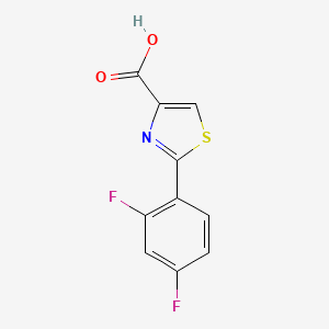 molecular formula C10H5F2NO2S B1369863 2-(2,4-Difluorophenyl)thiazole-4-carboxylic acid CAS No. 262589-15-1