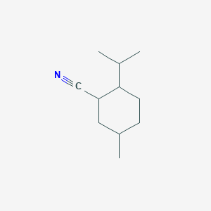 molecular formula C11H19N B1369876 5-Methyl-2-(propan-2-yl)cyclohexane-1-carbonitrile CAS No. 54556-12-6