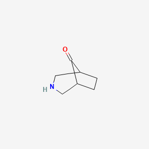 molecular formula C7H11NO B1369878 3-Azabicyclo[3.2.1]octan-8-one CAS No. 240401-35-8