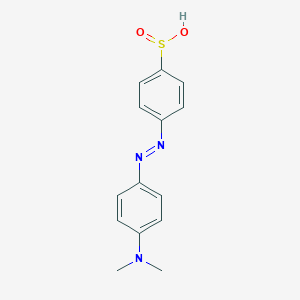 molecular formula C8H10N3O2S- B136988 Dimethylaminoazobenzene-4-sulfinate CAS No. 131483-42-6