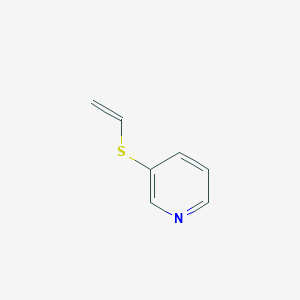 molecular formula C7H7NS B136989 3-(Vinylthio)pyridine CAS No. 140472-72-6