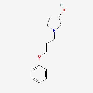 molecular formula C13H19NO2 B1369894 1-(3-Phenoxypropyl)pyrrolidin-3-ol 