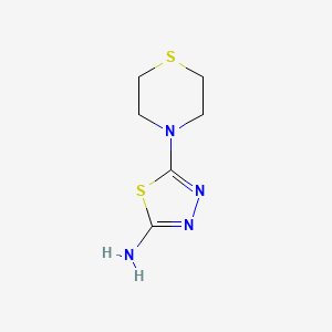 molecular formula C6H10N4S2 B1369900 5-Thiomorpholino-1,3,4-thiadiazol-2-amine 