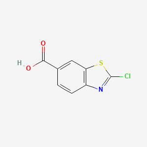 molecular formula C8H4ClNO2S B1369908 2-Chloro-1,3-benzothiazole-6-carboxylic acid CAS No. 3855-95-6