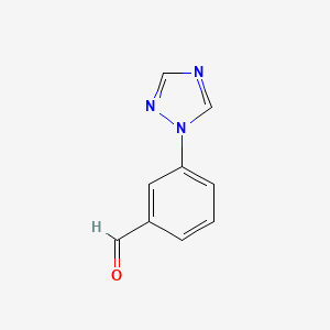 molecular formula C9H7N3O B1369917 3-(1H-1,2,4-三唑-1-基)苯甲醛 CAS No. 868755-54-8