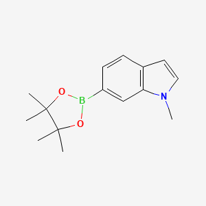 molecular formula C15H20BNO2 B1369920 1-Methyl-6-(4,4,5,5-tetramethyl-1,3,2-dioxaborolan-2-yl)-1H-indole CAS No. 884507-19-1