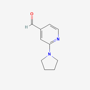 molecular formula C10H12N2O B1369922 2-Pyrrolidin-1-ylisonicotinaldehyde CAS No. 898289-23-1