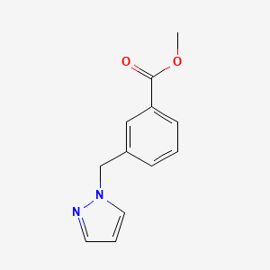 molecular formula C12H12N2O2 B1369924 methyl 3-(1H-pyrazol-1-ylmethyl)benzoate CAS No. 562803-63-8