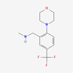 N-methyl-2-morpholino-5-(trifluoromethyl)benzylamine