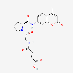 molecular formula C21H23N3O7 B1369927 Suc-gly-pro-amc 