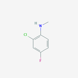 molecular formula C7H7ClFN B1369932 2-Chloro-4-fluoro-N-methylaniline CAS No. 823189-16-8