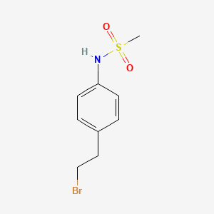 molecular formula C9H12BrNO2S B1369936 N-[4-(2-bromoethyl)phenyl]methanesulfonamide 