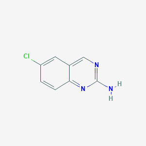 molecular formula C8H6ClN3 B1369937 6-氯喹唑啉-2-胺 CAS No. 20028-71-1