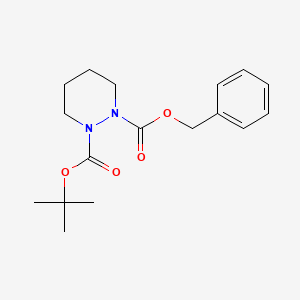 molecular formula C17H24N2O4 B1369942 1-Benzyl 2-(tert-butyl) tetrahydro-1,2-pyridazinedicarboxylate CAS No. 154972-38-0
