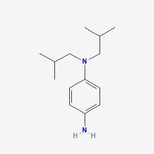 molecular formula C14H24N2 B1369946 N1,N1-bis(2-methylpropyl)benzene-1,4-diamine 