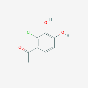 molecular formula C8H7ClO3 B1369949 1-(2-Chloro-3,4-dihydroxyphenyl)ethan-1-one 
