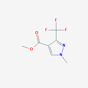 molecular formula C7H7F3N2O2 B1369973 methyl 1-methyl-3-(trifluoromethyl)-1H-pyrazole-4-carboxylate 