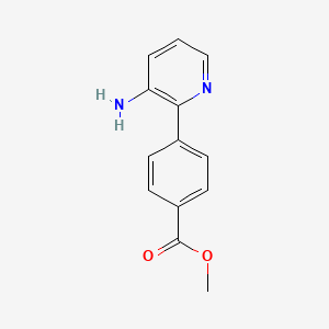 molecular formula C13H12N2O2 B1369989 4-(3-氨基吡啶-2-基)苯甲酸甲酯 CAS No. 924869-19-2