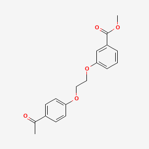 molecular formula C18H18O5 B1369991 Methyl 3-(2-(4-acetylphenoxy)ethoxy)benzoate CAS No. 937601-97-3
