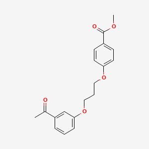 molecular formula C19H20O5 B1369992 Methyl 4-(3-(3-acetylphenoxy)propoxy)benzoate CAS No. 937602-02-3