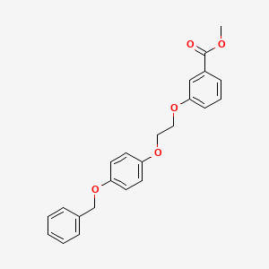 B1369996 Methyl 3-(2-(4-(benzyloxy)phenoxy)ethoxy)benzoate CAS No. 937602-29-4