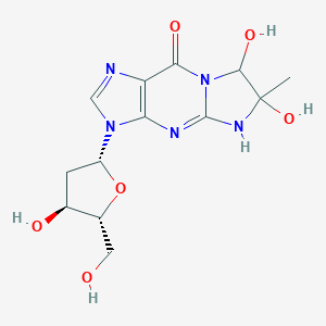 molecular formula C13H17N5O6 B137001 MG-dG Adduct CAS No. 159062-85-8