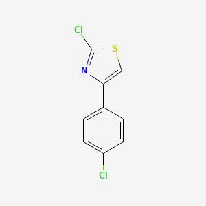 molecular formula C9H5Cl2NS B1370049 2-Chloro-4-(4-chlorophenyl)thiazole CAS No. 2103-96-0