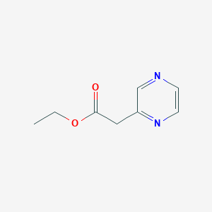molecular formula C8H10N2O2 B1370050 Ethyl 2-(pyrazin-2-YL)acetate CAS No. 1060815-23-7