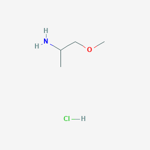 molecular formula C4H12ClNO B1370066 1-Methoxypropan-2-amine hydrochloride CAS No. 677743-83-8