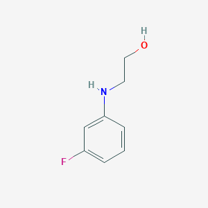 molecular formula C8H10FNO B1370071 2-((3-Fluorophenyl)amino)ethanol CAS No. 404-95-5