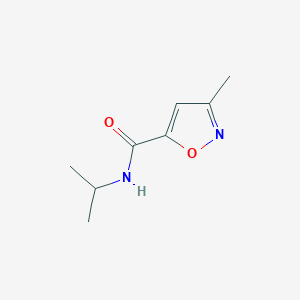 molecular formula C8H12N2O2 B137008 3-methyl-N-propan-2-yl-1,2-oxazole-5-carboxamide CAS No. 126243-11-6
