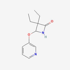 3,3-Diethyl-4-(3-pyridinyloxy)-2-azetidinone