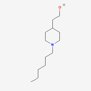 2-(1-Hexylpiperidin-4-yl)ethan-1-ol