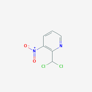 molecular formula C6H4Cl2N2O2 B13701053 2-(Dichloromethyl)-3-nitropyridine 