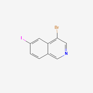 molecular formula C9H5BrIN B13701063 4-Bromo-6-iodoisoquinoline 