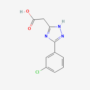 2-(3-(3-chlorophenyl)-1H-1,2,4-triazol-5-yl)acetic acid