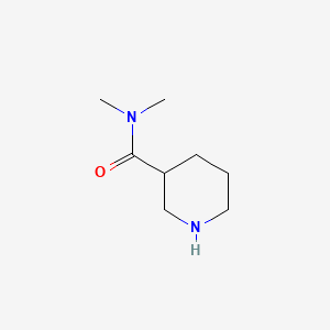 molecular formula C8H16N2O B1370113 N,N-dimethylpiperidine-3-carboxamide CAS No. 5505-20-4
