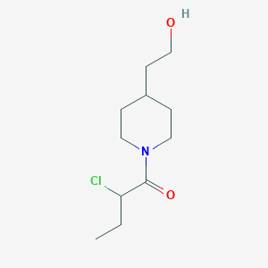 2-Chloro-1-(4-(2-hydroxyethyl)piperidin-1-yl)butan-1-one