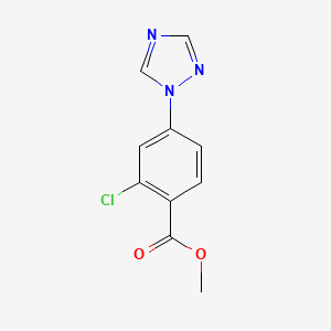 Methyl 2-chloro-4-(1H-1,2,4-triazol-1-yl)-benzenecarboxylate