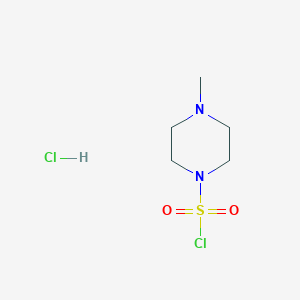 molecular formula C5H12Cl2N2O2S B1370123 4-Methylpiperazine-1-sulfonyl chloride hydrochloride CAS No. 33581-96-3