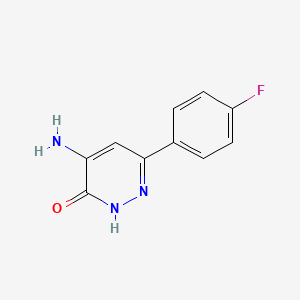 5-amino-3-(4-fluorophenyl)-1H-pyridazin-6-one