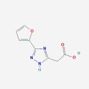2-(3-(furan-2-yl)-1H-1,2,4-triazol-5-yl)acetic acid